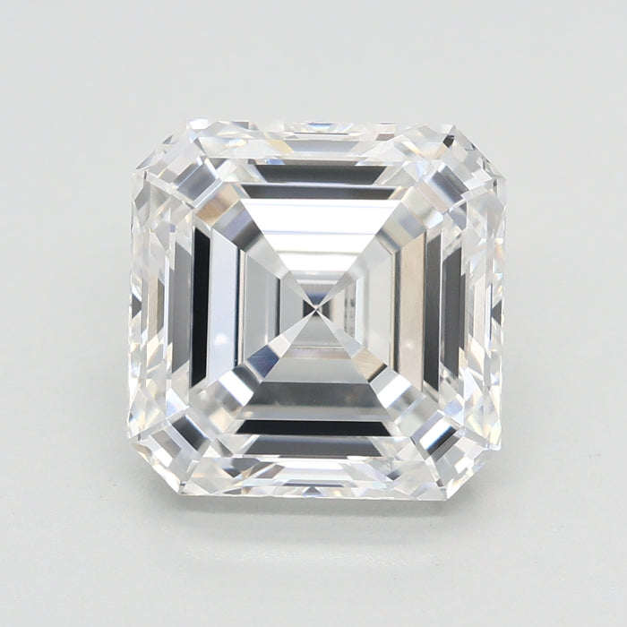 Loose 3.57 Carat F VVS1 IGI Certified Lab Grown Asscher Diamonds