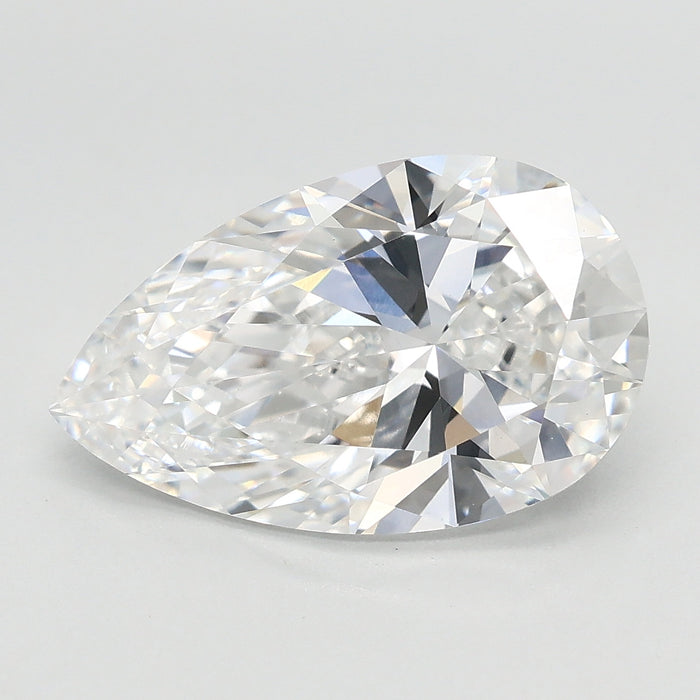 Loose 2.71 Carat E VVS2 IGI Certified Lab Grown Pear Diamonds