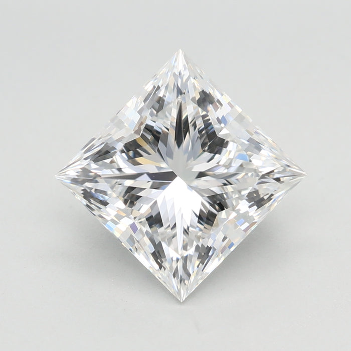Loose 3.01 Carat D VVS2 IGI Certified Lab Grown Princess Diamonds
