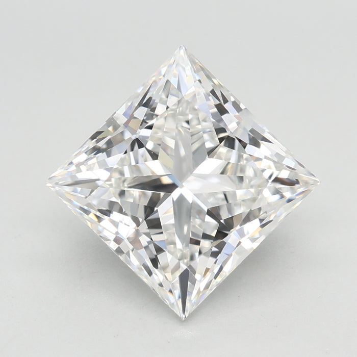 Loose 3.07 Carat F VVS2 IGI Certified Lab Grown Princess Diamonds