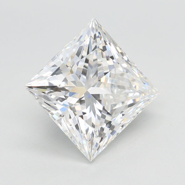 Loose 3.04 Carat E VVS2 IGI Certified Lab Grown Princess Diamonds