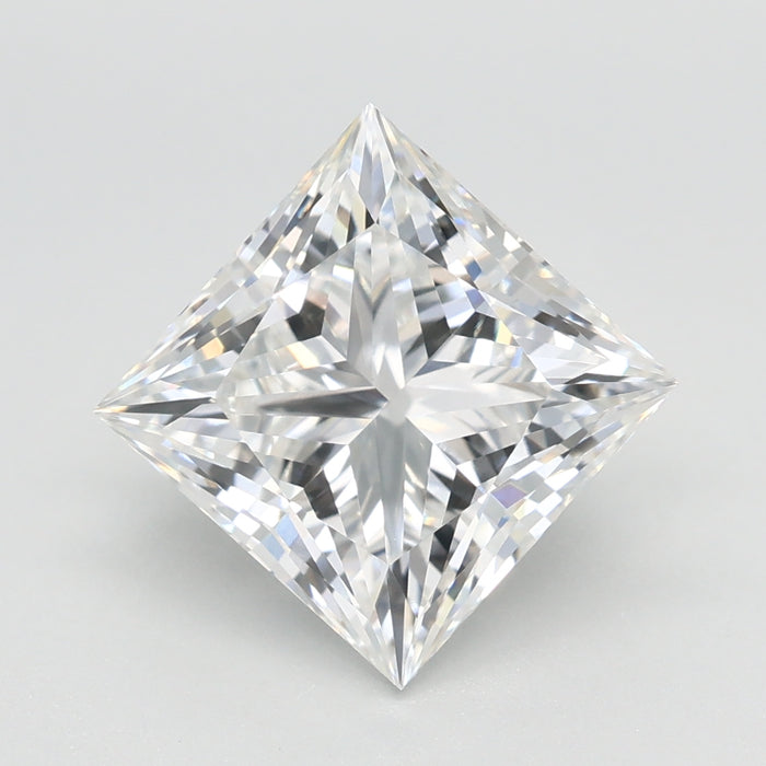 Loose 3.03 Carat E VVS2 IGI Certified Lab Grown Princess Diamonds
