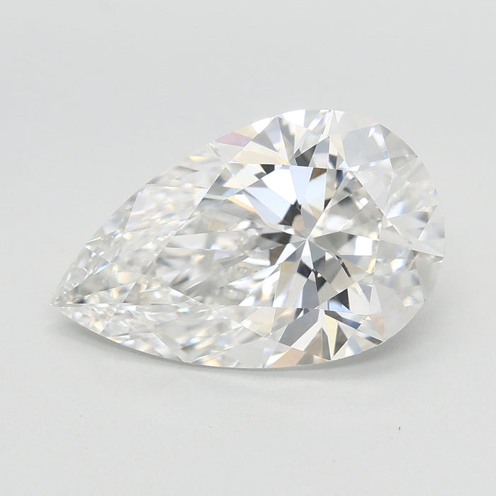 Loose 3.08 Carat E VVS2 IGI Certified Lab Grown Pear Diamonds