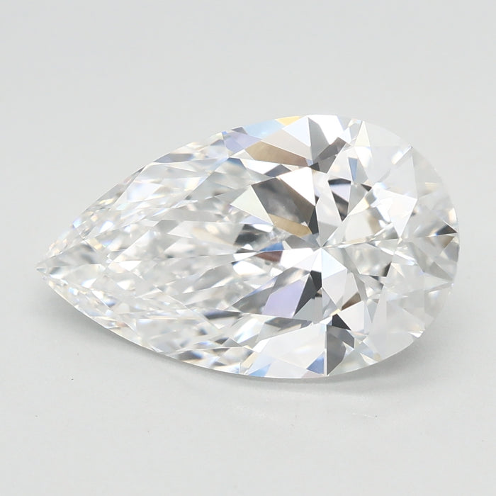 Loose 2.6 Carat E VVS2 IGI Certified Lab Grown Pear Diamonds