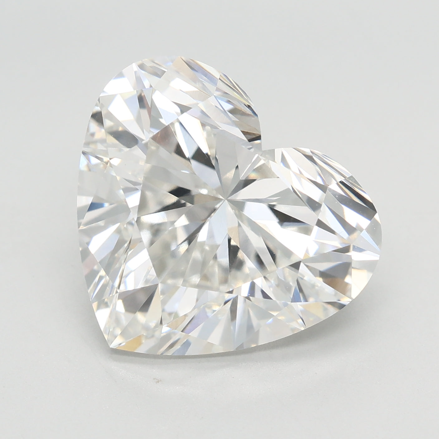 Loose 6.93 Carat F VVS2 IGI Certified Lab Grown Heart Diamonds