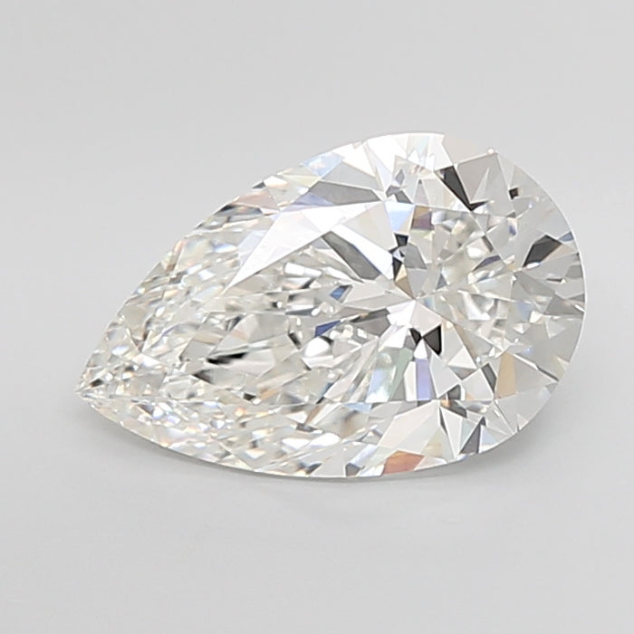 Loose 5.02 Carat F VVS1 IGI Certified Lab Grown Pear Diamonds