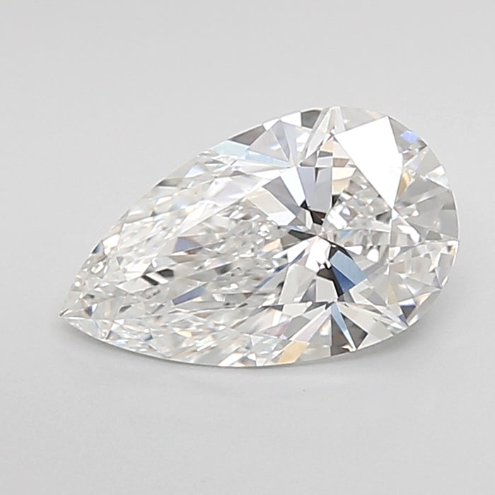 Loose 1.53 Carat D VVS1 IGI Certified Lab Grown Pear Diamonds