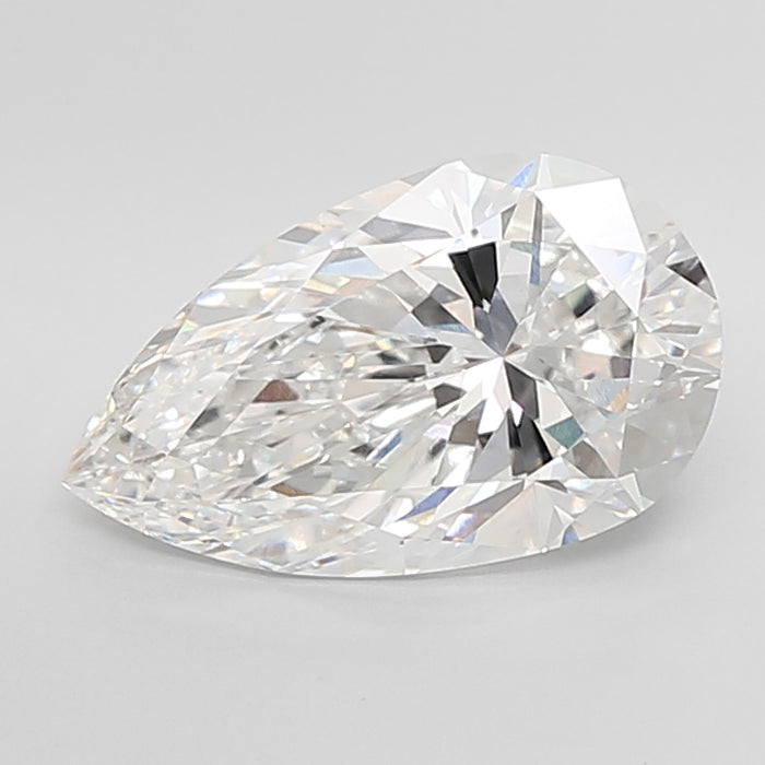 Loose 5.01 Carat E VVS2 IGI Certified Lab Grown Pear Diamonds