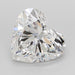 Loose 5.04 Carat E VVS2 IGI Certified Lab Grown Heart Diamonds