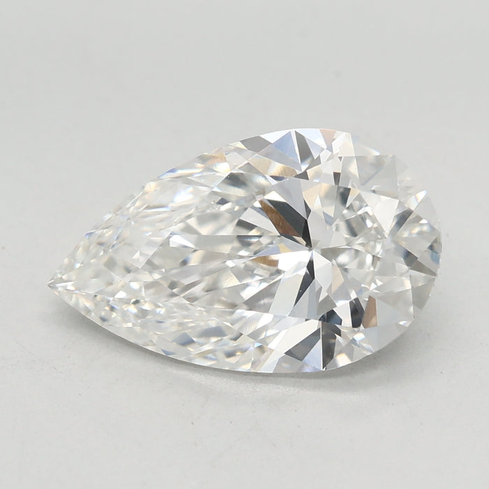 Loose 3.04 Carat F VVS2 IGI Certified Lab Grown Pear Diamonds