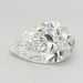 Loose 3.04 Carat F VVS2 IGI Certified Lab Grown Pear Diamonds