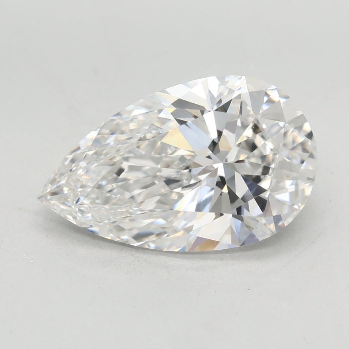 Loose 4.03 Carat F VVS2 IGI Certified Lab Grown Pear Diamonds