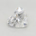 Loose 2.08 Carat D VVS2 IGI Certified Lab Grown Heart Diamonds