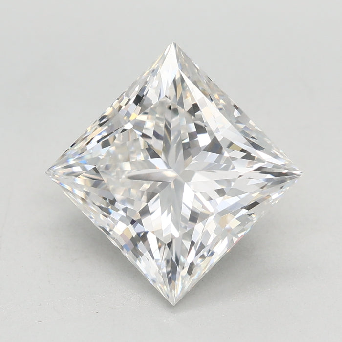Loose 3.08 Carat F VVS2 IGI Certified Lab Grown Princess Diamonds