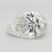 Loose 3.09 Carat F VVS2 IGI Certified Lab Grown Pear Diamonds