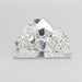 Loose 3.09 Carat E VVS2 IGI Certified Lab Grown Half Moon Diamonds