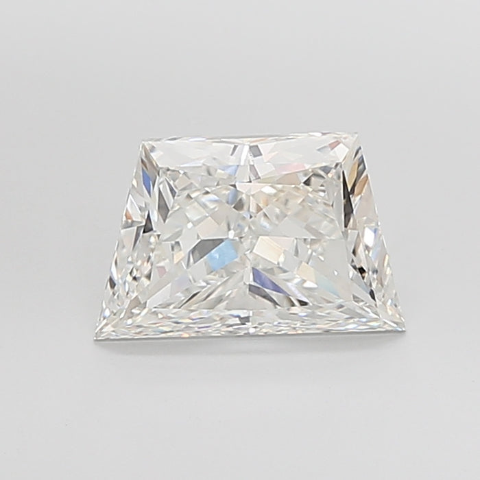 Loose 4.11 Carat F VVS2 IGI Certified Lab Grown Trapezoid Diamonds