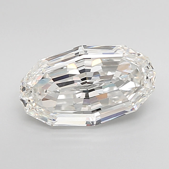 Loose 3.04 Carat F VS2 IGI Certified Lab Grown Step Oval Diamonds