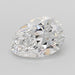 Loose 3.07 Carat D VVS2 IGI Certified Lab Grown Pear Diamonds