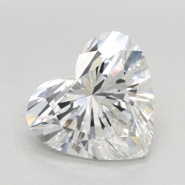 Loose 5.04 Carat E VVS2 IGI Certified Lab Grown Heart Diamonds
