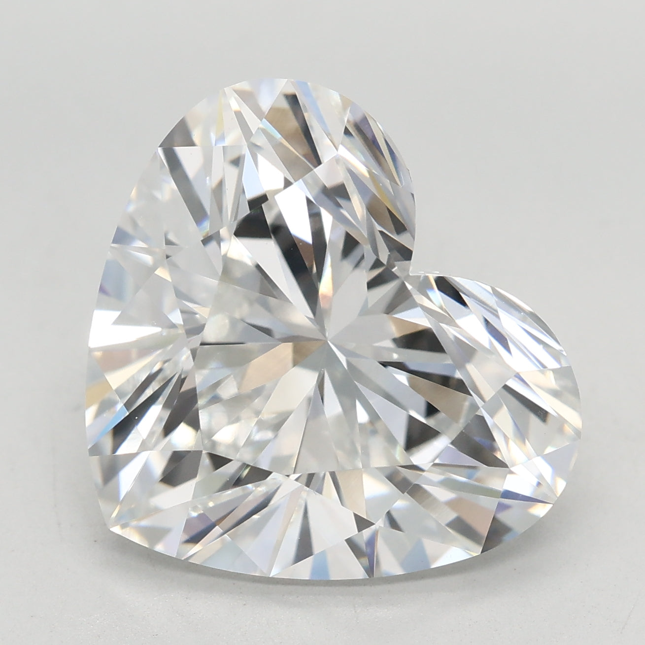 Loose 7.08 Carat E VVS2 IGI Certified Lab Grown Heart Diamonds