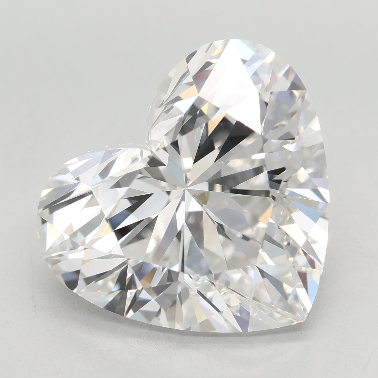 Loose 7.03 Carat E VVS2 IGI Certified Lab Grown Heart Diamonds