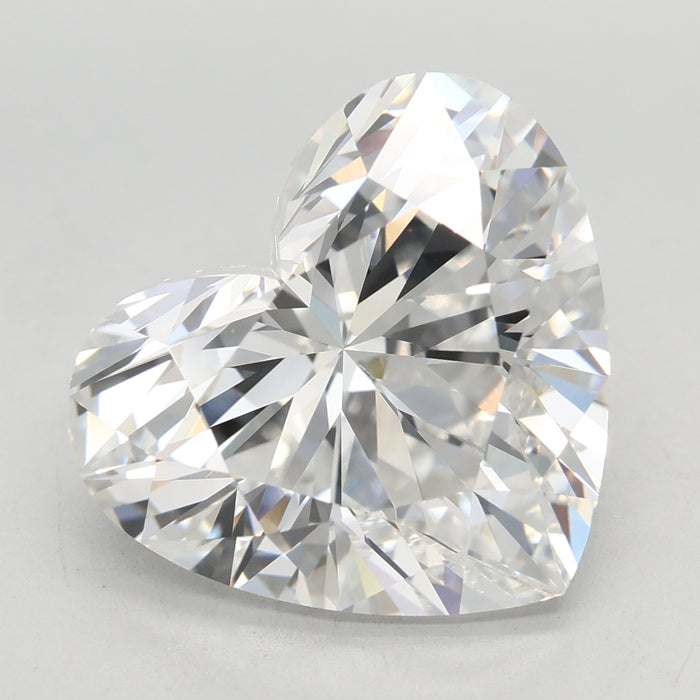 Loose 7.03 Carat E VVS2 IGI Certified Lab Grown Heart Diamonds