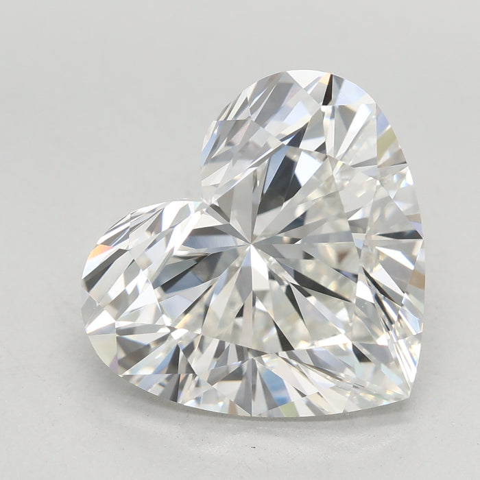 Loose 5.08 Carat E VVS2 IGI Certified Lab Grown Heart Diamonds