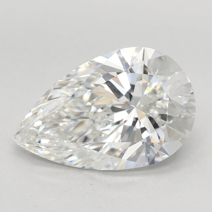Loose 5.09 Carat E VVS2 IGI Certified Lab Grown Pear Diamonds