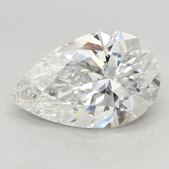 Loose 3.03 Carat E VVS2 IGI Certified Lab Grown Pear Diamonds