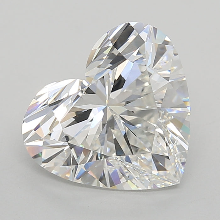 Loose 5.05 Carat E VVS2 IGI Certified Lab Grown Heart Diamonds