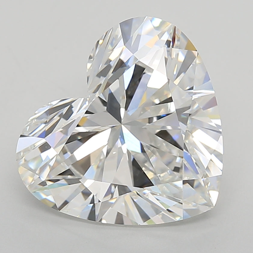 Loose 7.08 Carat E VVS2 IGI Certified Lab Grown Heart Diamonds