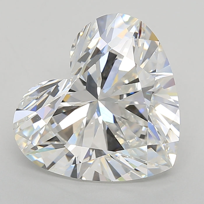Loose 7.08 Carat E VVS2 IGI Certified Lab Grown Heart Diamonds