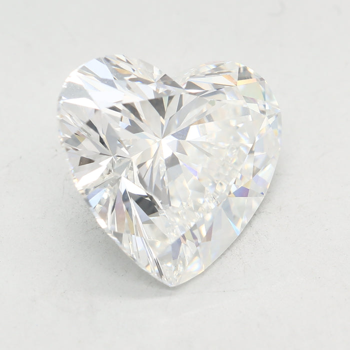 Loose 7.1 Carat F VVS2 IGI Certified Lab Grown Heart Diamonds