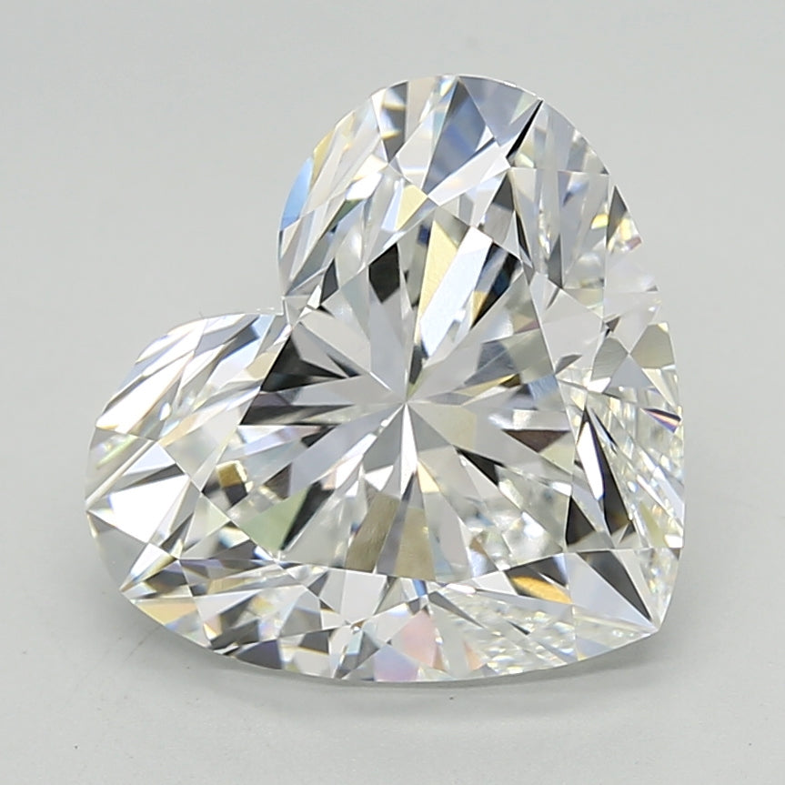 Loose 7.06 Carat E VVS2 IGI Certified Lab Grown Heart Diamonds