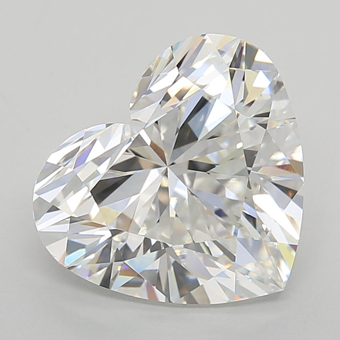 Loose 7.09 Carat F VVS2 IGI Certified Lab Grown Heart Diamonds