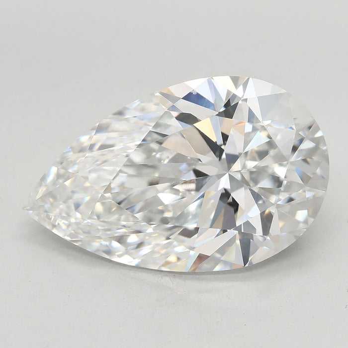 Loose 5.09 Carat F VVS2 IGI Certified Lab Grown Pear Diamonds