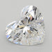 Loose 5.11 Carat F VVS2 IGI Certified Lab Grown Heart Diamonds