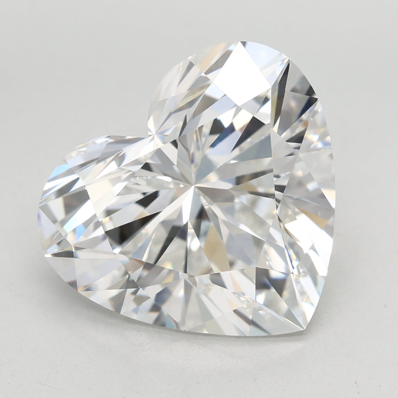 Loose 7.06 Carat E VVS2 IGI Certified Lab Grown Heart Diamonds