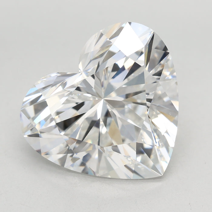 Loose 7.06 Carat E VVS2 IGI Certified Lab Grown Heart Diamonds