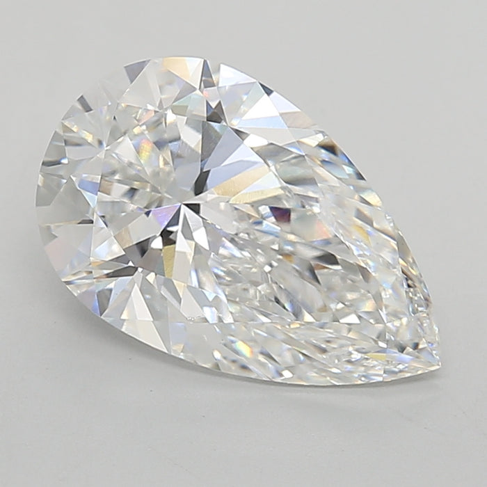 Loose 4.08 Carat E VVS2 IGI Certified Lab Grown Pear Diamonds