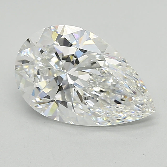Loose 3.09 Carat E VVS2 IGI Certified Lab Grown Pear Diamonds