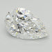 Loose 3.09 Carat E VVS2 IGI Certified Lab Grown Pear Diamonds