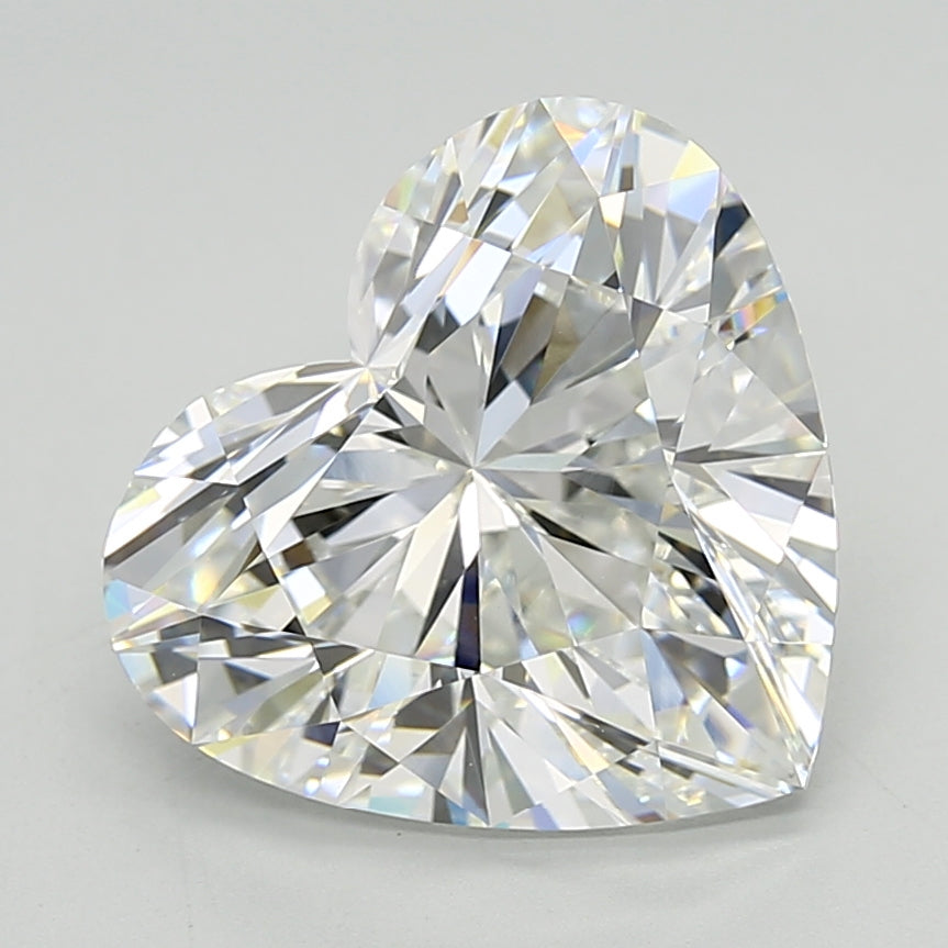 Loose 7.08 Carat E VVS2 IGI Certified Lab Grown Heart Diamonds