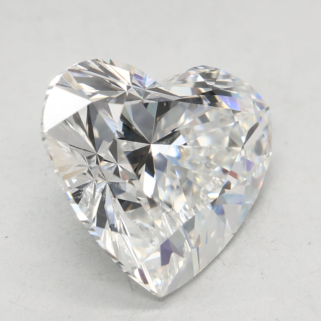 Loose 7.09 Carat E VVS2 IGI Certified Lab Grown Heart Diamonds