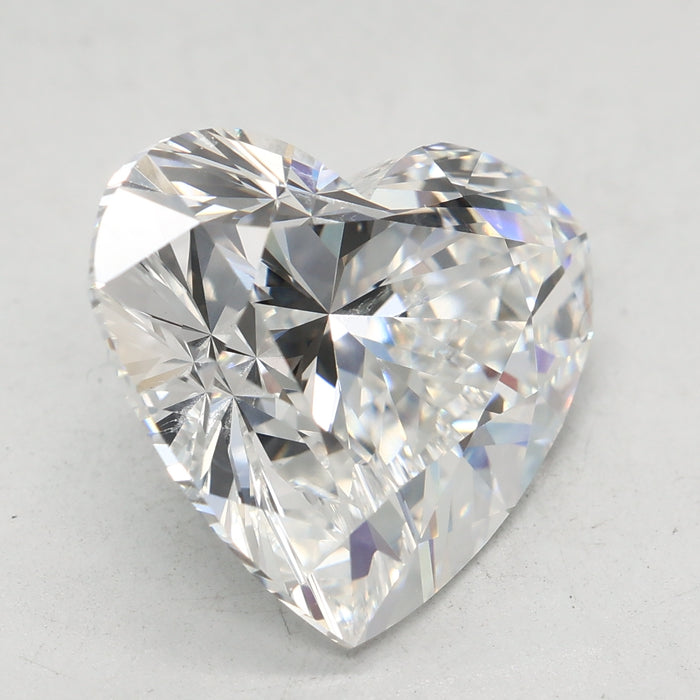 Loose 7.09 Carat E VVS2 IGI Certified Lab Grown Heart Diamonds