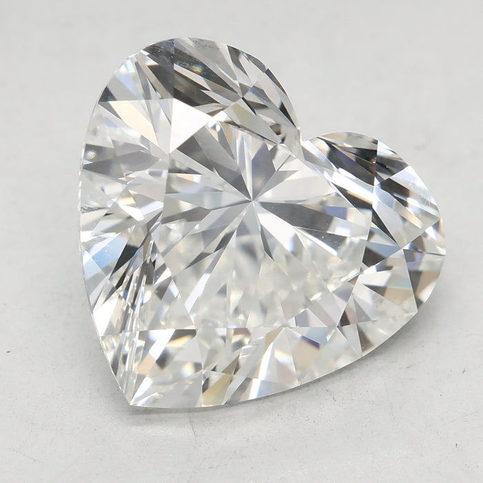 Loose 7.07 Carat F VVS2 IGI Certified Lab Grown Heart Diamonds