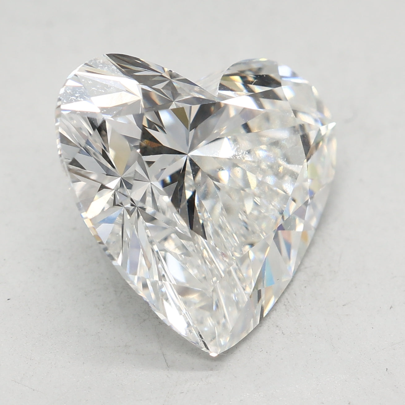 Loose 7.04 Carat E VVS2 IGI Certified Lab Grown Heart Diamonds