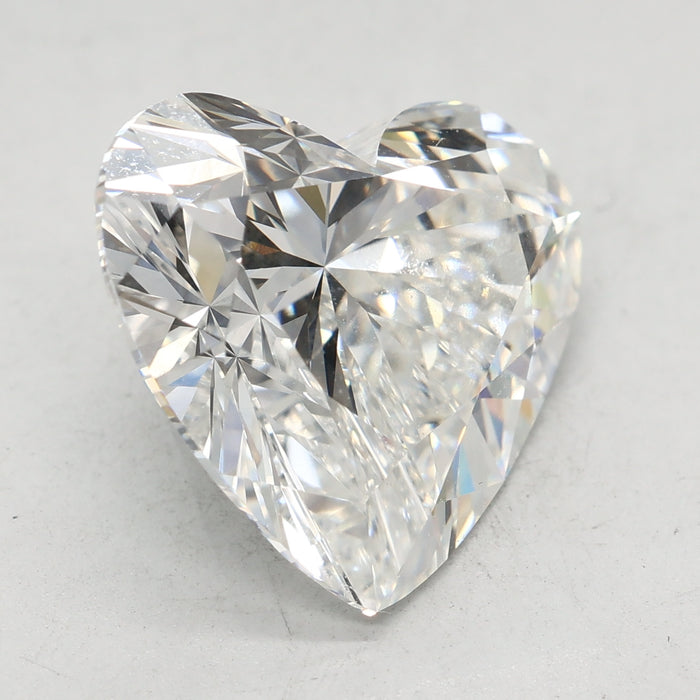 Loose 7.04 Carat E VVS2 IGI Certified Lab Grown Heart Diamonds