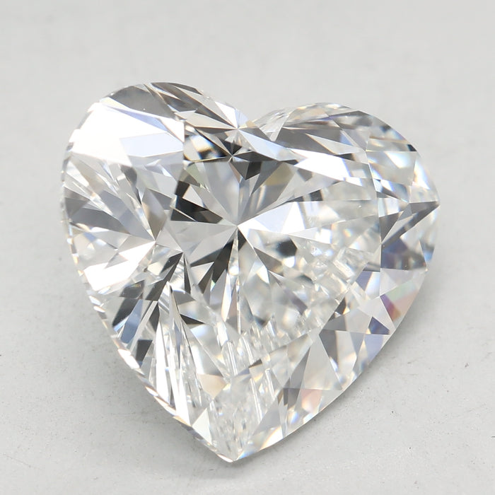 Loose 7.52 Carat E VVS2 IGI Certified Lab Grown Heart Diamonds